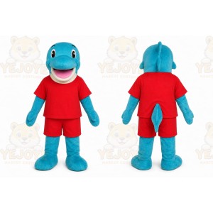 Blue Dolphin Mascot Costume for Children's Events