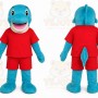 Blue Dolphin Mascot Costume for Children's Events