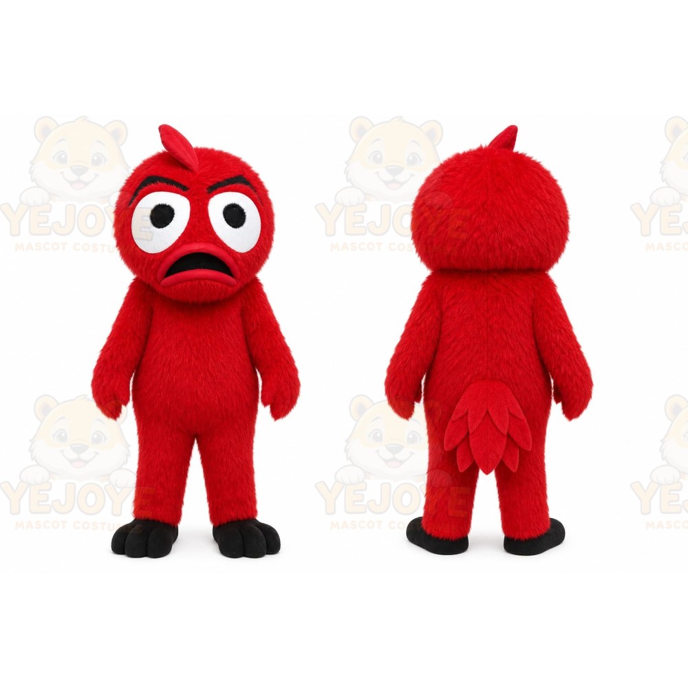 Red Bird Mascot Costume for Events and Promotions