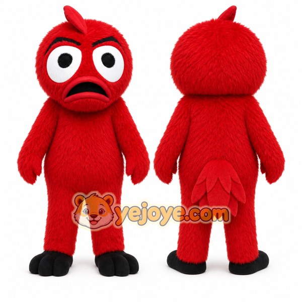 Red Bird Mascot Costume for Events and Promotions