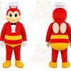 Red Bee Mascot Costume for Restaurant Promotions