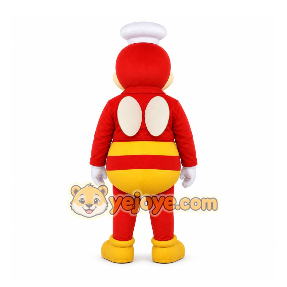 Red Bee Mascot Costume for Restaurant Promotions