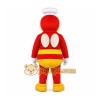 Red Bee Mascot Costume for Restaurant Promotions