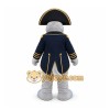 Gray Seal In Naval Uniform Mascot Costume for Events and Promotions