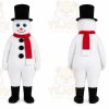 White Snowman Mascot Costume for Holiday Events