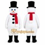 White Snowman Mascot Costume for Holiday Events