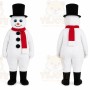 White Snowman Mascot Costume for Holiday Events