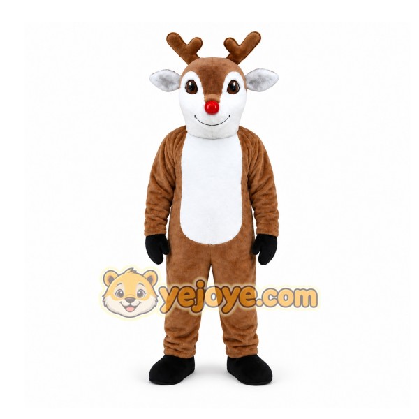 Brown Reindeer Mascot Costume for Holiday Events