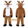 Brown Reindeer Mascot Costume for Holiday Events