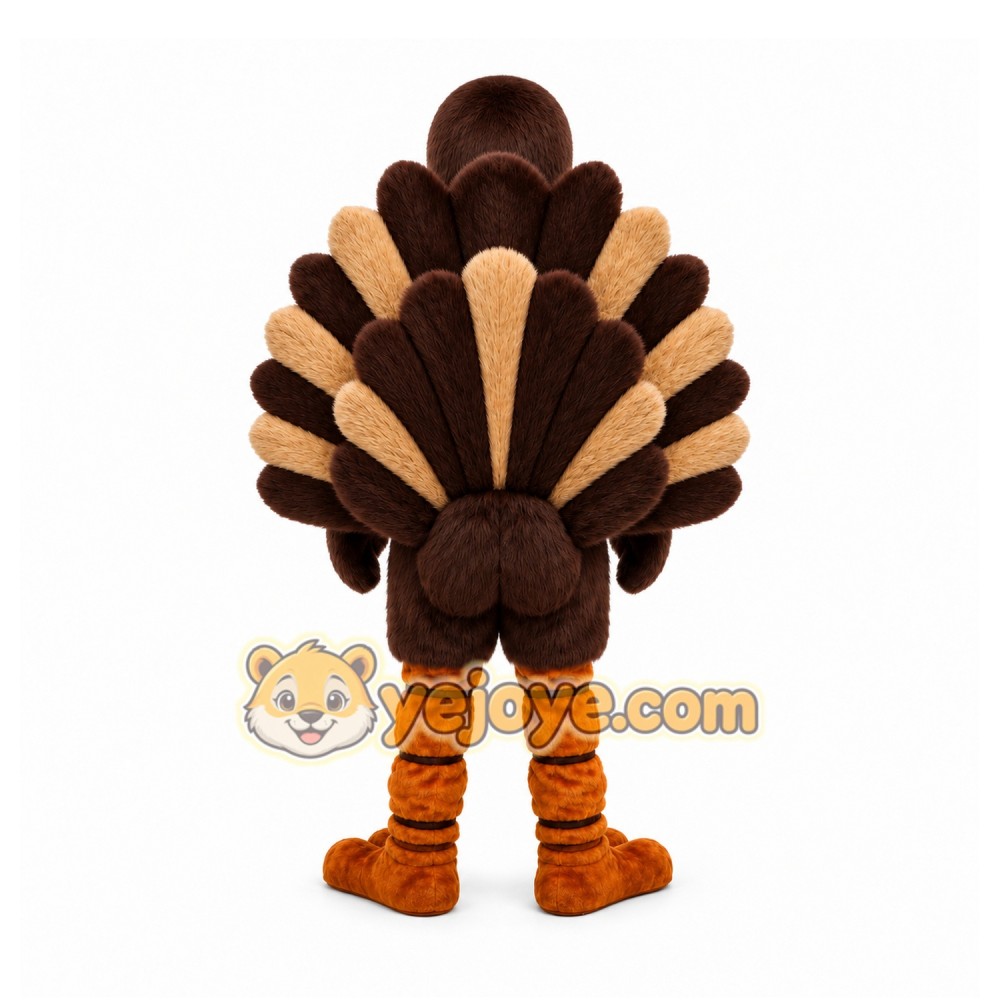 Brown Turkey Mascot Costume for Holiday Events Brown Turkey Mascot Costume for Holiday Events