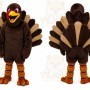 Brown Turkey Mascot Costume for Holiday Events