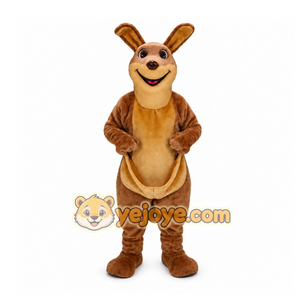 Brown Kangaroo Mascot Costume for Events and Promotions