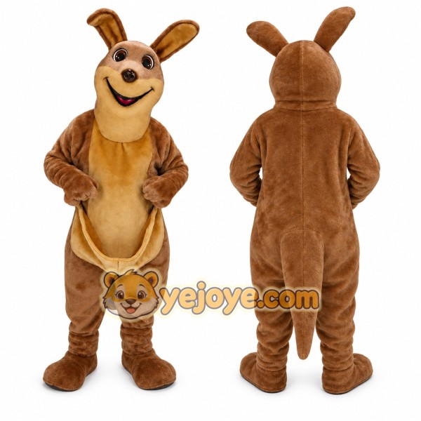 Brown Kangaroo Mascot Costume for Events and Promotions