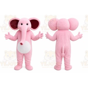 Pink Elephant Mascot Costume for Children's Events