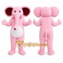 Pink Elephant Mascot Costume for Children's Events