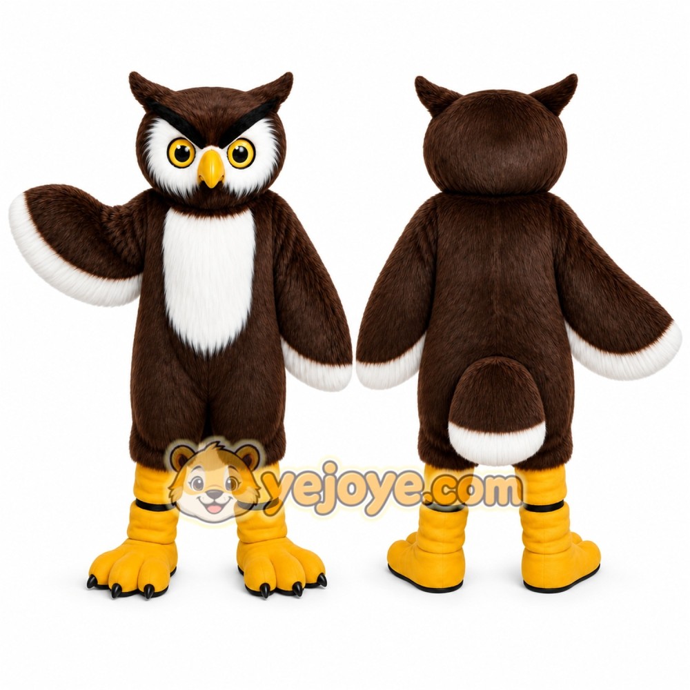 Brown Owl Mascot Costume for Events and Promotions Brown Owl Mascot Costume for Events and Promotions