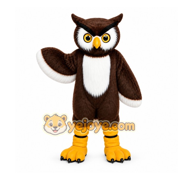 Brown Owl Mascot Costume for Events and Promotions
