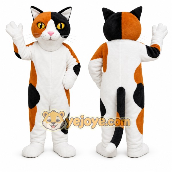 White Cat Mascot Costume for Events and Promotions