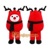 Red Reindeer Mascot Costume for Holiday Events