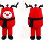 Red Reindeer Mascot Costume for Holiday Events