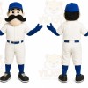 White Baseball Player Mascot Costume for Sports Events