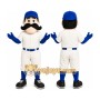 White Baseball Player Mascot Costume for Sports Events