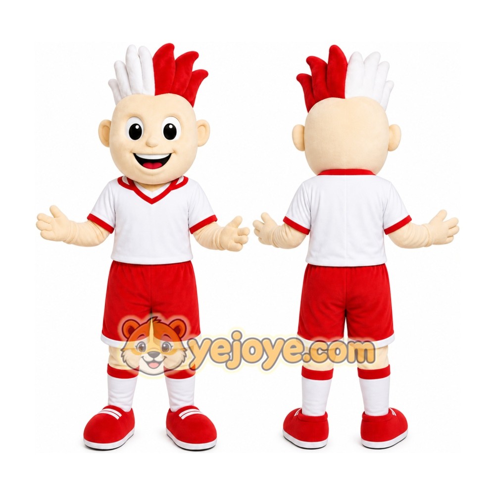 Red Boy Mascot Costume for Events and Promotions Red Boy Mascot Costume for Events and Promotions