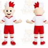 Red Boy Mascot Costume for Events and Promotions