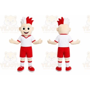 Red Boy Mascot Costume for Events and Promotions