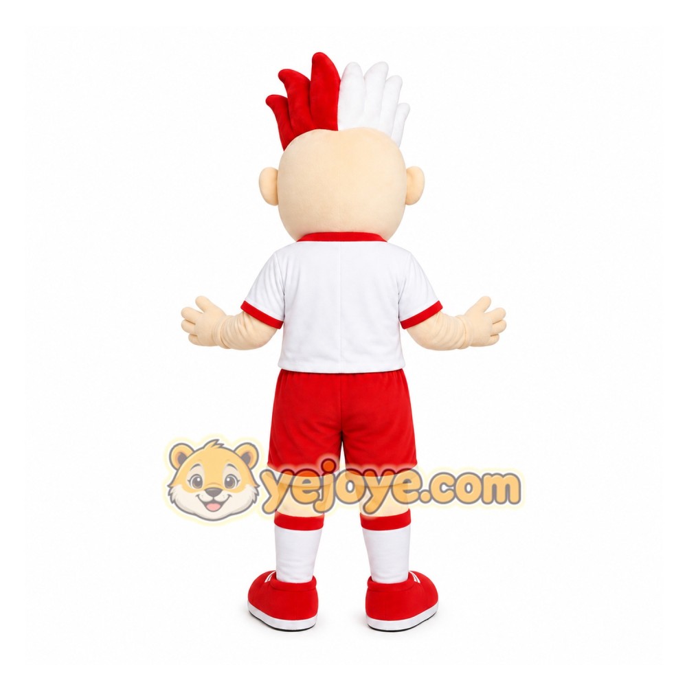 Red Boy Mascot Costume for Events and Promotions Red Boy Mascot Costume for Events and Promotions