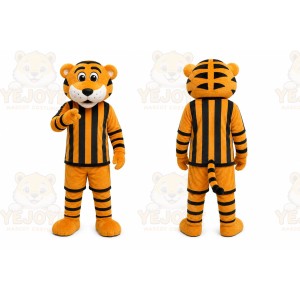 Orange Tiger Mascot Costume for Sports Events