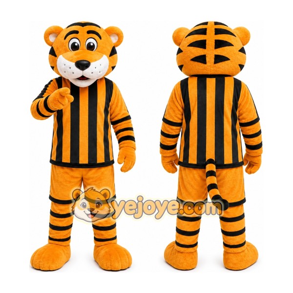 Orange Tiger Mascot Costume for Sports Events