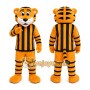 Orange Tiger Mascot Costume for Sports Events