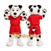 White Dalmatian Dog Mascot Costume for Events and Promotions White Dalmatian Dog Mascot Costume for Events and Promotions