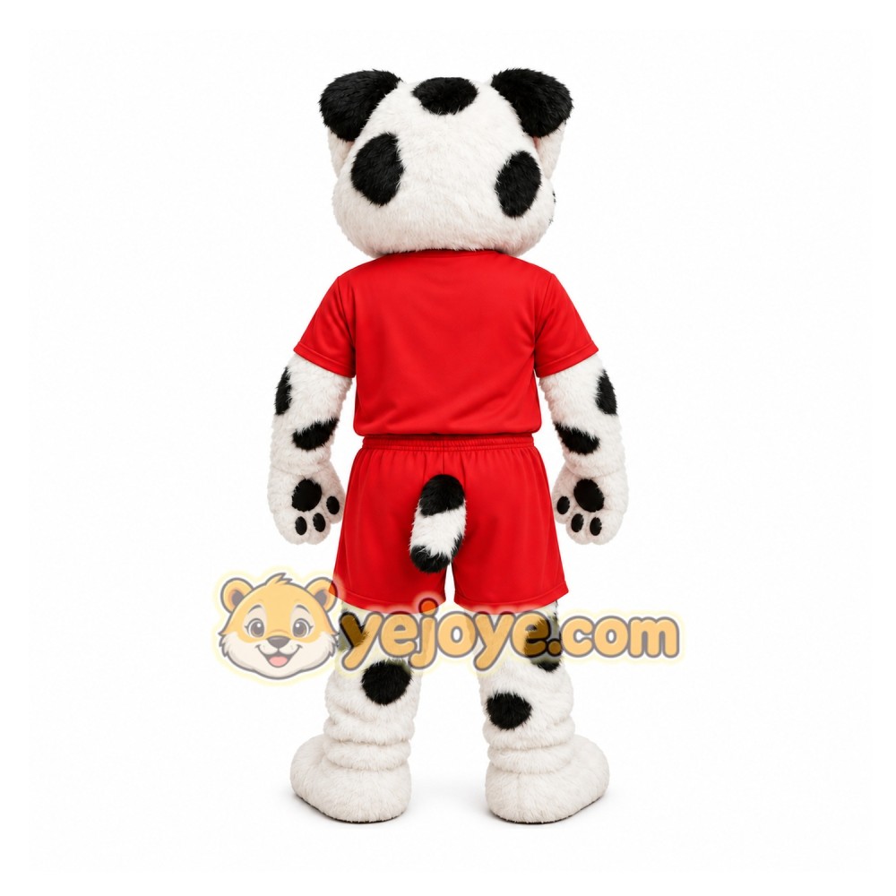 White Dalmatian Dog Mascot Costume for Events and Promotions White Dalmatian Dog Mascot Costume for Events and Promotions
