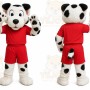 White Dalmatian Dog Mascot Costume for Events and Promotions