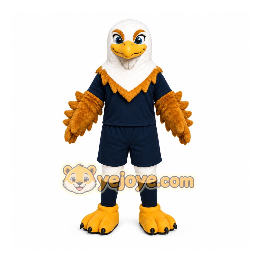 Blue Eagle Mascot Costume for Sports Events Blue Eagle Mascot Costume for Sports Events