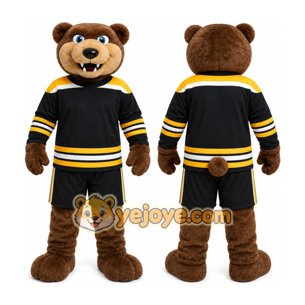 Black Bear Mascot Costume for Sports Events