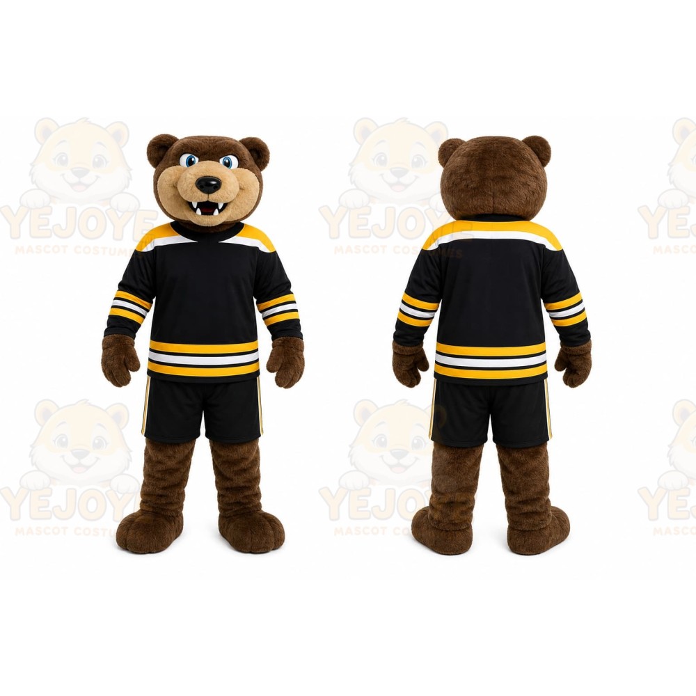 Black Bear Mascot Costume for Sports Events