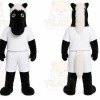 Black Horse Mascot Costume for Sports Events