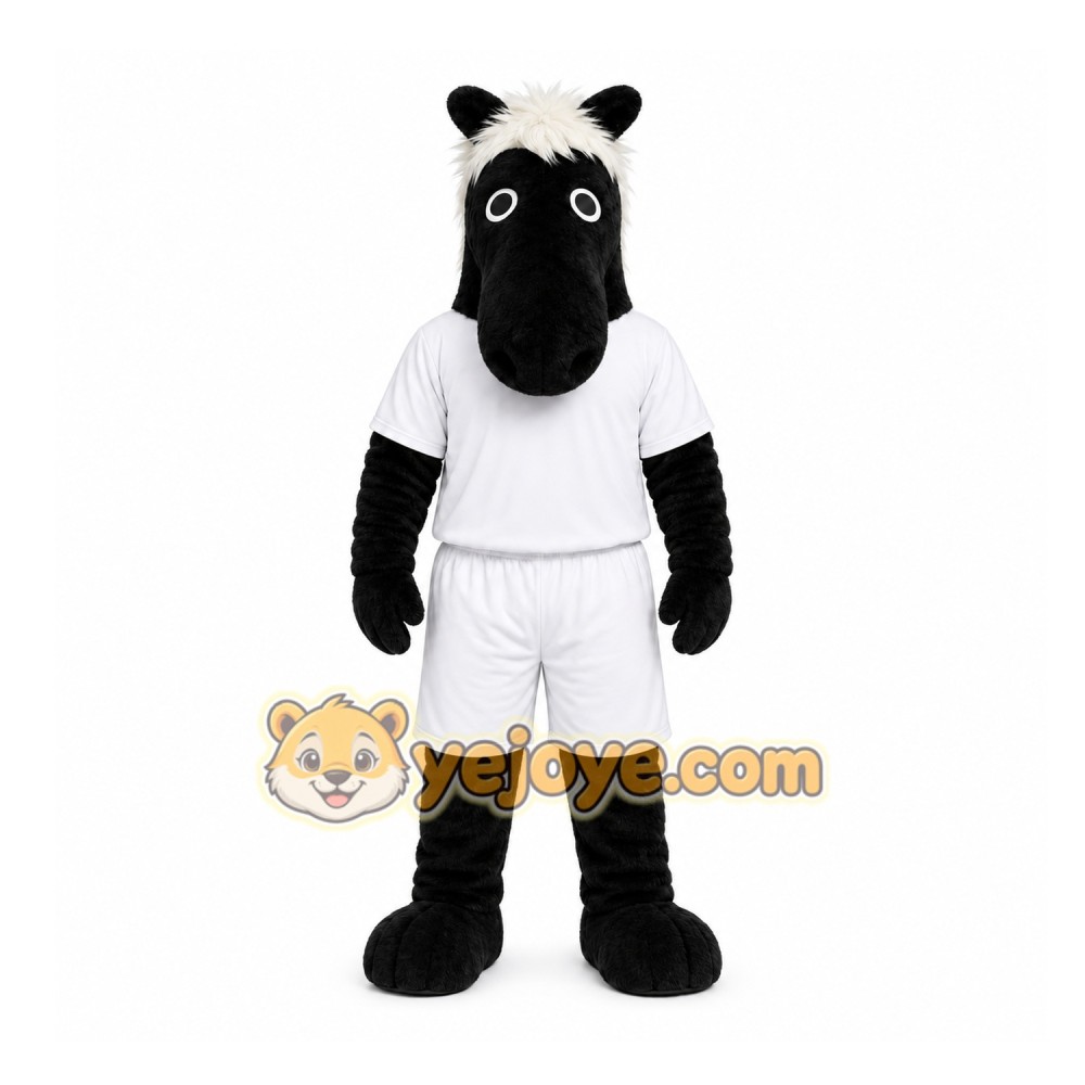 Black Horse Mascot Costume for Sports Events Black Horse Mascot Costume for Sports Events