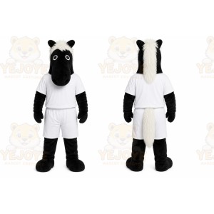Black Horse Mascot Costume for Sports Events