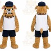 Brown Bulldog Mascot Costume for Sports Events