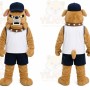 Brown Bulldog Mascot Costume for Sports Events