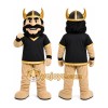 Black Viking Warrior Mascot Costume for Sports Events Black Viking Warrior Mascot Costume for Sports Events