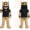Black Viking Warrior Mascot Costume for Sports Events