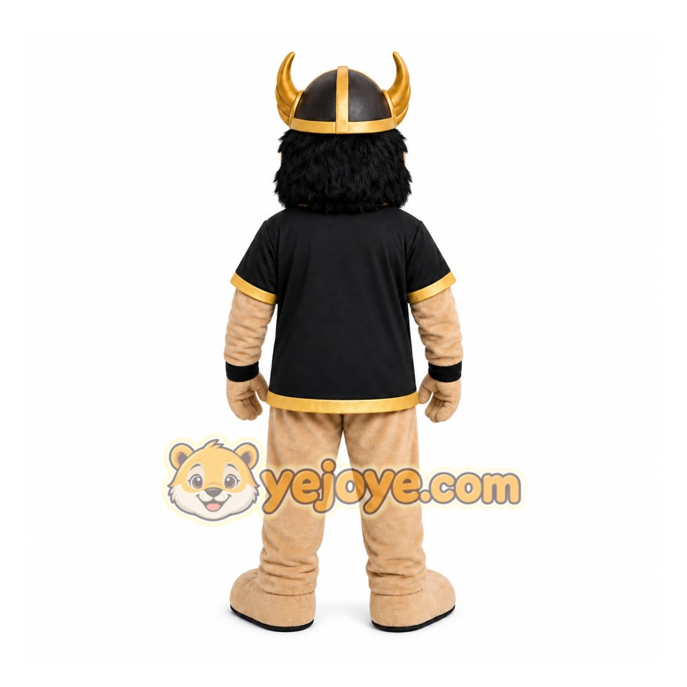 Black Viking Warrior Mascot Costume for Sports Events Black Viking Warrior Mascot Costume for Sports Events