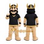Black Viking Warrior Mascot Costume for Sports Events