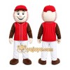 Red Baseball Player Mascot Costume for Sports Events