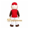 Red Baseball Player Mascot Costume for Sports Events